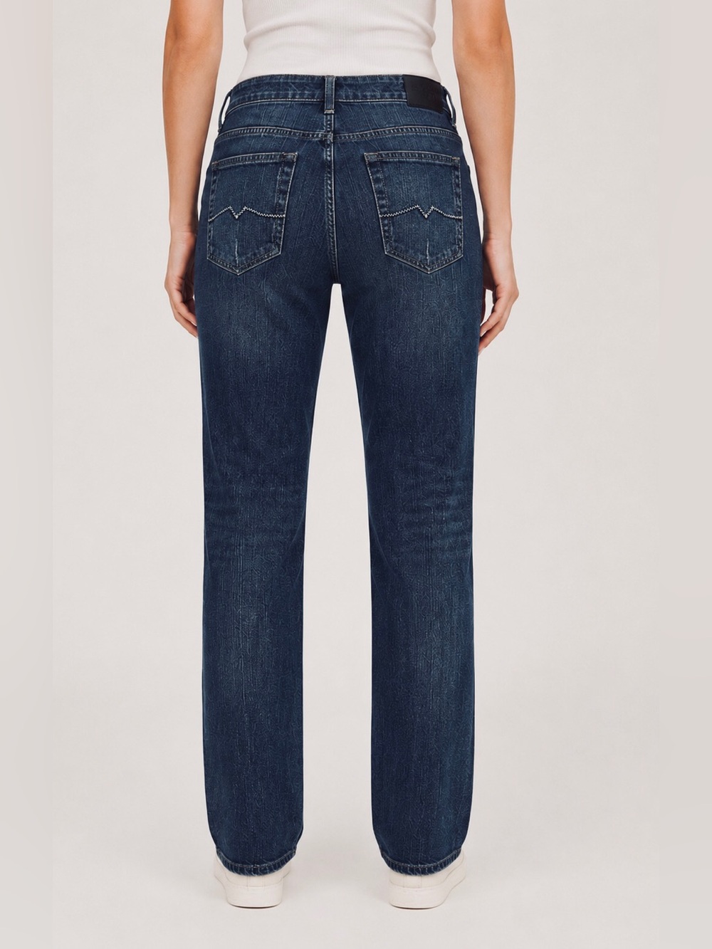 Studio59 Mid-rise Long & Lean Straight Leg Jeans-Washed Indigo